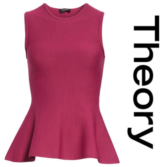 Theory Tops - theory classic peplum top